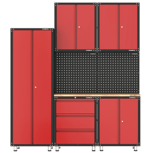 8件金属车库存储和车间橱柜系统