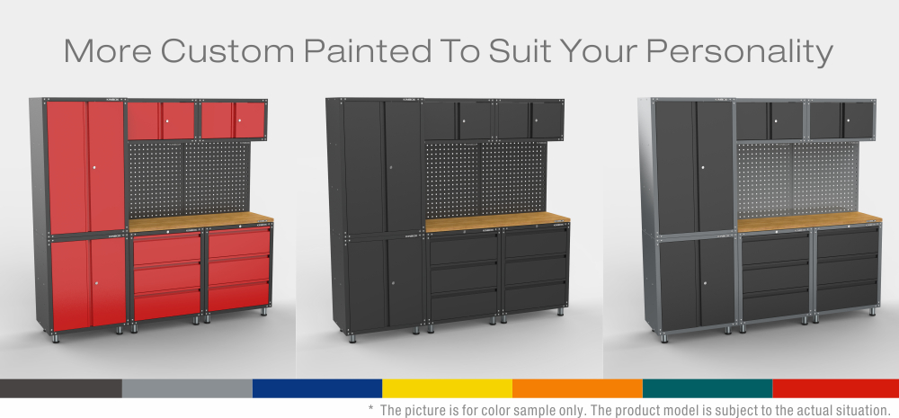 9件金属车库工作台系统车间