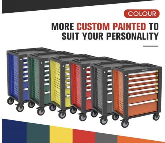 定制KINBOX 7抽屉滚动工具柜颜色